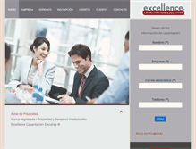 Tablet Screenshot of excellencecapacitacion.com.mx